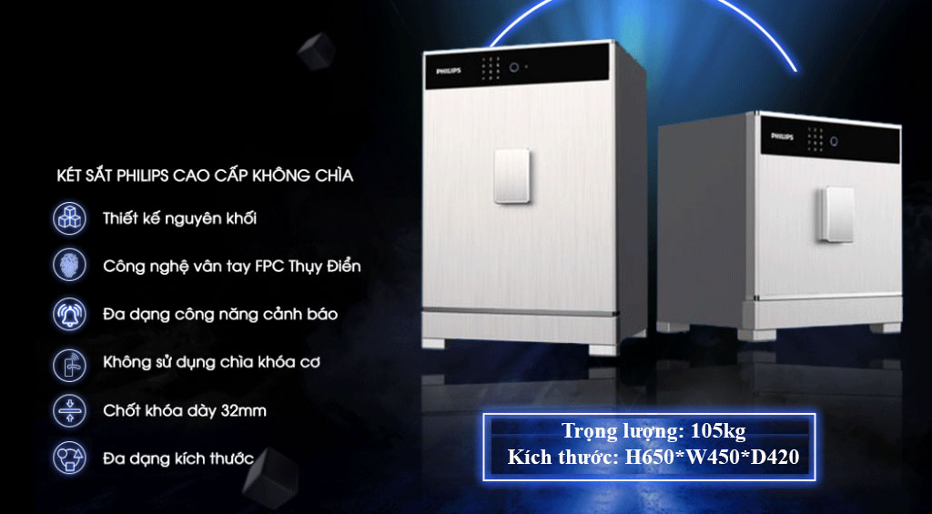 Két sắt thông minh Philips SBX701-6B0